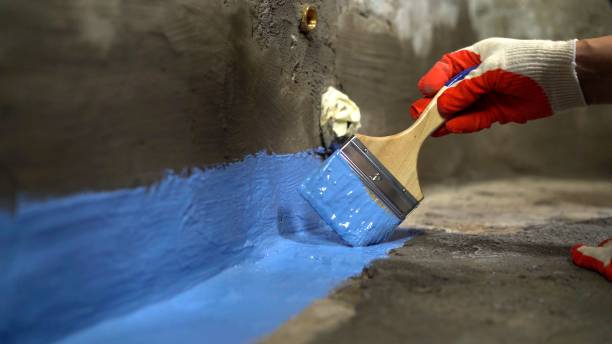 Commercial Waterproofing project at a Brownsville, OH business property by SJ Waterproofing Pros